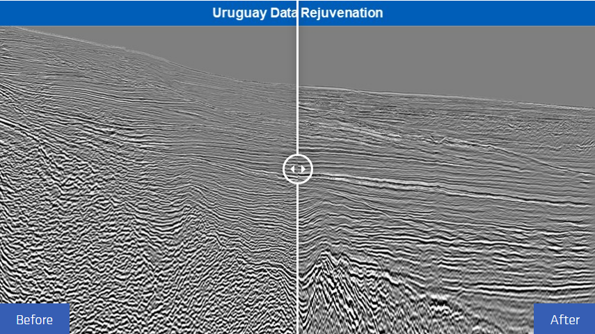 Data rejuvenation has improved data quality and can support evaluations for 2022 licensing and a re-assessment of Uruguay's potential related to different play levels and locations.