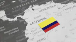 Colombia Map And Flag
