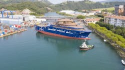 The Edda Goelo service operation vessel will commence operations for Siemens Gamesa at Iberdrola’s offshore wind farm in the Saint-Brieuc Bay in third-quarter 2023. The Edda Goelo service operation vessel will commence operations for Siemens Gamesa at Iberdrola’s offshore wind farm in the Saint-Brieuc Bay in third-quarter 2023.