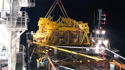 The installation of subsea equipment on Nova The installation of subsea equipment on Nova