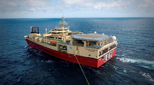 The Ramform Sovereign vessel, launched in 2008, delivers efficient, high-capacity, seismic projects. She employs multisensor, broadband GeoStreamer acquisition technology.