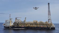 TotalEnergies has been working with its partners to develop its drone-based AUSEA greenhouse-gas quantification technology. TotalEnergies has been working with its partners to develop its drone-based AUSEA greenhouse-gas quantification technology.