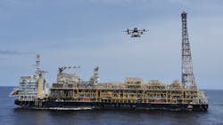 TotalEnergies has been working with its partners to develop its drone-based AUSEA greenhouse-gas quantification technology. TotalEnergies has been working with its partners to develop its drone-based AUSEA greenhouse-gas quantification technology.