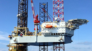 The Valaris 115 entails a Baker Marine Pacific Class 400 independent leg jackup design.