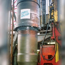 Dril-Quip says its subsea tieback system provides an easy, reliable means of tying back a subsea wellhead for surface completion. The company offers tieback systems for fixed platforms and for spar and TLP floating production platform applications. Dril-Quip says its subsea tieback system provides an easy, reliable means of tying back a subsea wellhead for surface completion. The company offers tieback systems for fixed platforms and for spar and TLP floating production platform applications.