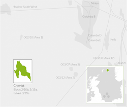 Cheviot Map Courtesy Alpha Petroleum Cheviot Map Courtesy Alpha Petroleum
