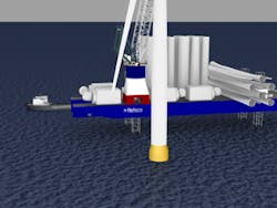 Bleutec&apos;s wind turbine installation vessel has been dubbed by the company as a &apos;WTIV-Light&apos; reduced-cost crane ship.