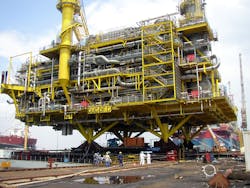 As another example, Sembcorp Marine Offshore Platforms performed EPC, loadout and seafastening on this HBD platform for Maersk Oil &amp; Gas&apos; Halfdan Phase 4 development.