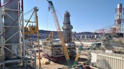 The $6 billion Azeri Central East development project includes a new offshore platform and facilities designed to process up to 100,000 bbl/d of oil.