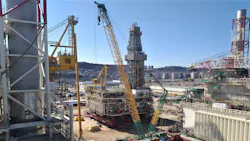 The $6 billion Azeri Central East development project includes a new offshore platform and facilities designed to process up to 100,000 bbl/d of oil. The $6 billion Azeri Central East development project includes a new offshore platform and facilities designed to process up to 100,000 bbl/d of oil.