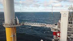 Graphic depiction of the Barge Master motion-compensated Next Generation Gangway.