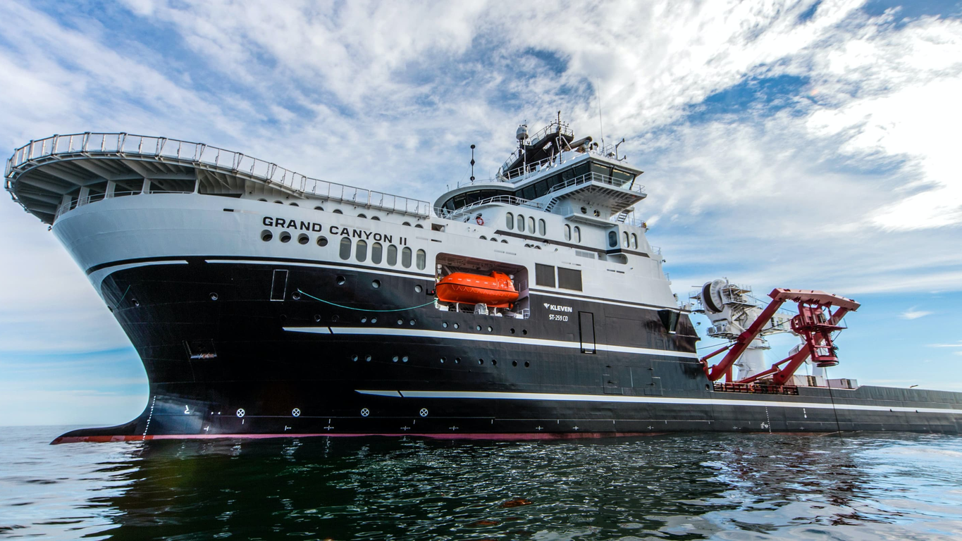 The Grand Canyon II CSV is designed to operate in severe weather conditions with high maneuverability and station keeping capabilities.