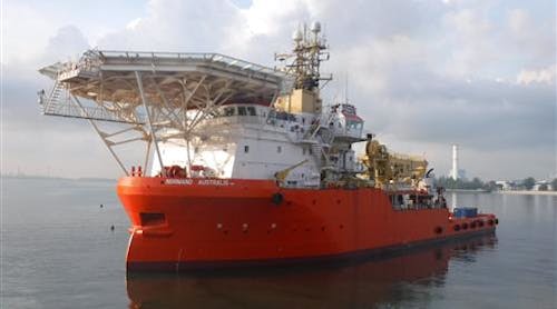 The Normand Australis vessel is one of the units that will be performing work for Solstad Offshore.