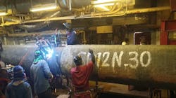 The offshore pipelaying operation at 1st Phase 11 platform is complete. The offshore pipelaying operation at 1st Phase 11 platform is complete.