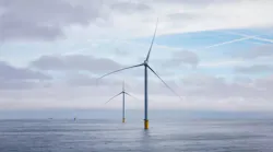 Already completed wind turbines of the wind farm Hollandse Kust Zuid