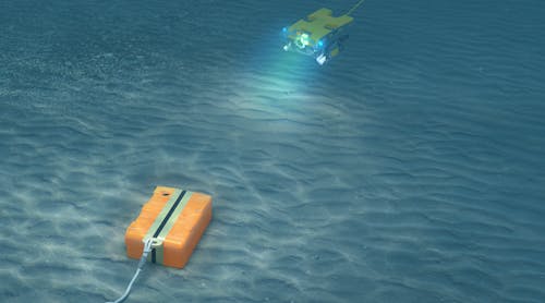 GPR300 was deployed by a underwater ROV. The system can also be deployed as a node-on-a-rope.