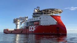 The DOF Skandi Constructor vessel arrived in Gabon and will start reconfiguration of the existing pipelines and installation of new ones. The DOF Skandi Constructor vessel arrived in Gabon and will start reconfiguration of the existing pipelines and installation of new ones.