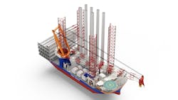 Van Oord&apos;s offshore wind installation jackup vessel
