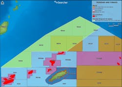 Off the North Coast of Tobago lies the Tobago Trough, a tertiary basin where high-quality shallow marine sandstones have been found to reservoir giant gas reserves. Off the North Coast of Tobago lies the Tobago Trough, a tertiary basin where high-quality shallow marine sandstones have been found to reservoir giant gas reserves.
