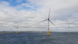 The Aberdeen Offshore Wind Farm is located about 3 km off the coast of Aberdeen, UK. With its 11 wind turbines, it has a total capacity of 93.2 MW. The Aberdeen Offshore Wind Farm is located about 3 km off the coast of Aberdeen, UK. With its 11 wind turbines, it has a total capacity of 93.2 MW.