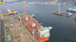 Offshore Mozambique, the Coral Sul FLNG, the first FLNG in ultradeepwater, was recently moored through the SOFEC supplied Internal Turret Mooring System.