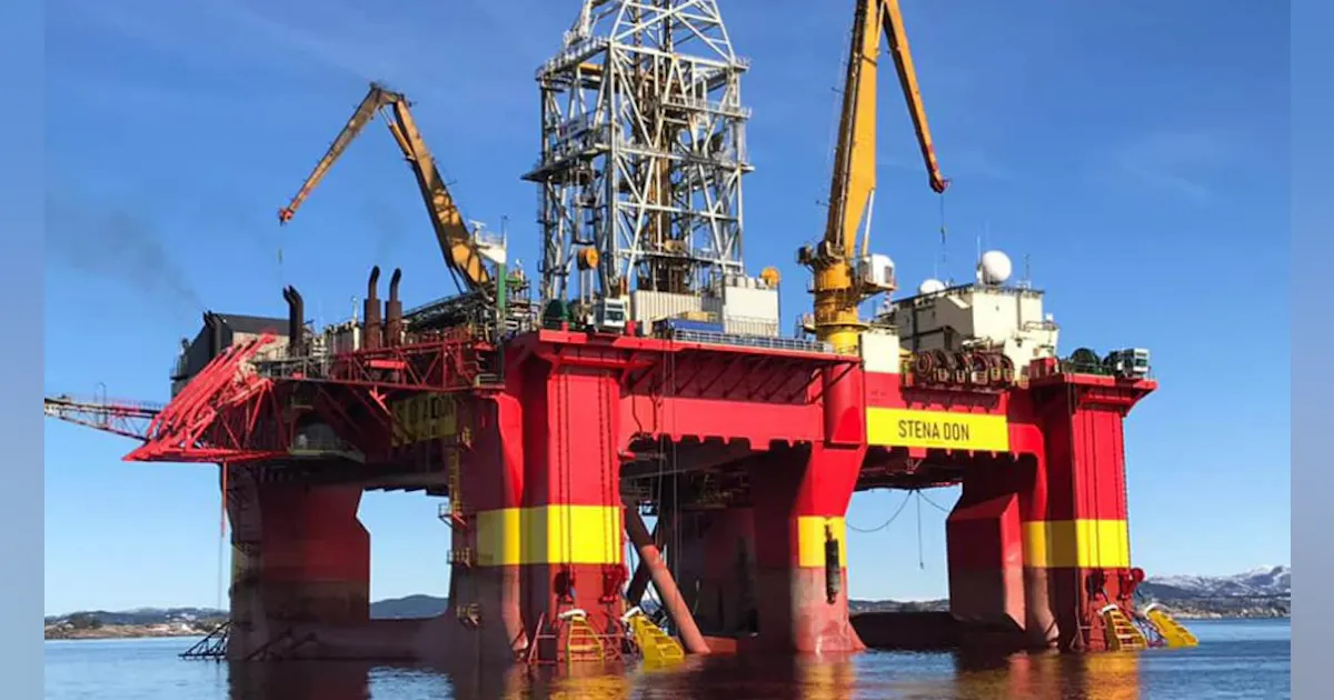 Swn Oil Rig Rig on location for North Sea Serenity well | Offshore Magazine