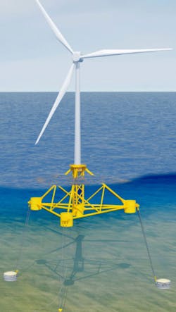 EDF Renewables has been supporting the development of floating wind technology through the Provence Grand Large project, a pilot wind farm in the Mediterranean. The Provence Grand Large project comprises three floating wind turbines. EDF Renewables has been supporting the development of floating wind technology through the Provence Grand Large project, a pilot wind farm in the Mediterranean. The Provence Grand Large project comprises three floating wind turbines.