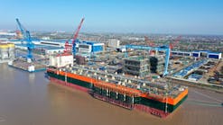 The floating production, storage and offloading vessel for the Greater Tortue Ahmeyim project (GTA) is being constructed at the COSCO yard.