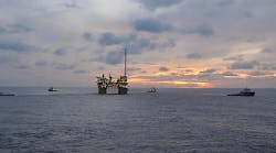 Shell's first deepwater project in Malaysia uses advanced technology to safely produce oil from the Gumusut-Kakap Field in seas 1,200 m (3,900 ft) deep. Shell's first deepwater project in Malaysia uses advanced technology to safely produce oil from the Gumusut-Kakap Field in seas 1,200 m (3,900 ft) deep.