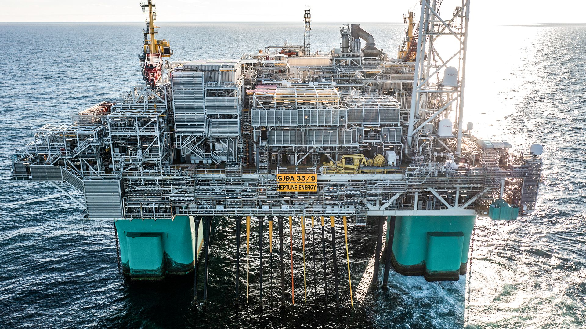 The Gj&oslash;a platform, operated by Neptune, is located in the northern North Sea, some 45 km off the west coast of the city of Flor&oslash;.