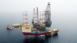 The Noble Resilient jackup has a drilling depth capability of 30,000 ft. The Noble Resilient jackup has a drilling depth capability of 30,000 ft.