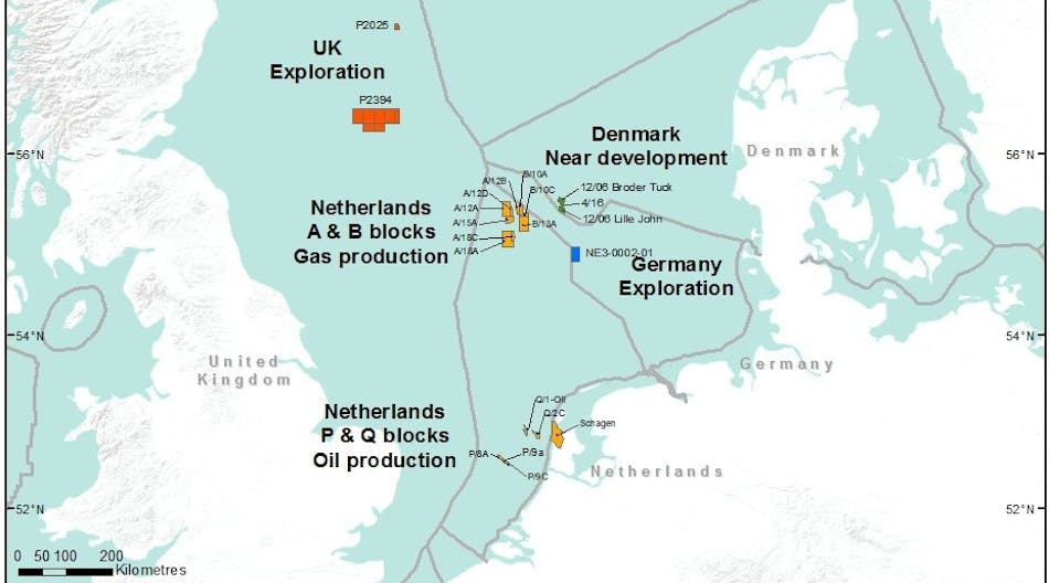 Petrogas assets in the North Sea as of May 2020