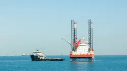 Jackup Drilling Rig Dreamstime M 84555572