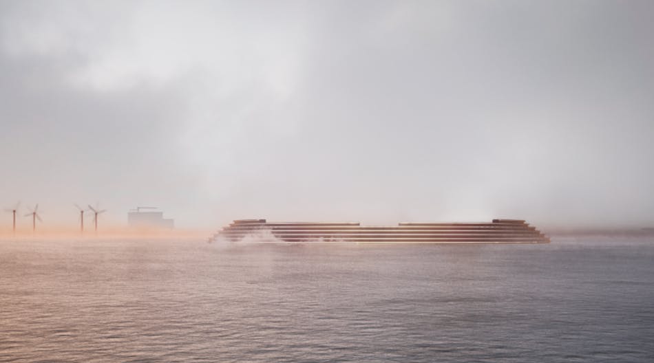 Visualization depicts what the North Sea Energy Island could look like.