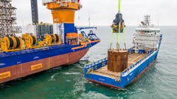 Aeolus and trader with load set down Aeolus and trader with load set down