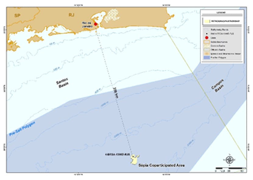 Petrobras Sepia Map