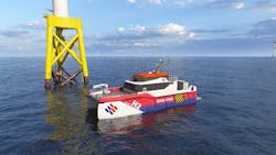 Concept design of Namsung Shipping’s LH2 carrier and CTV Concept design of Namsung Shipping’s LH2 carrier and CTV