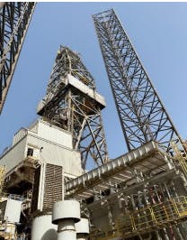 The Shelf Drilling Victory is a 375-ft jackup drilling unit. The Shelf Drilling Victory is a 375-ft jackup drilling unit.