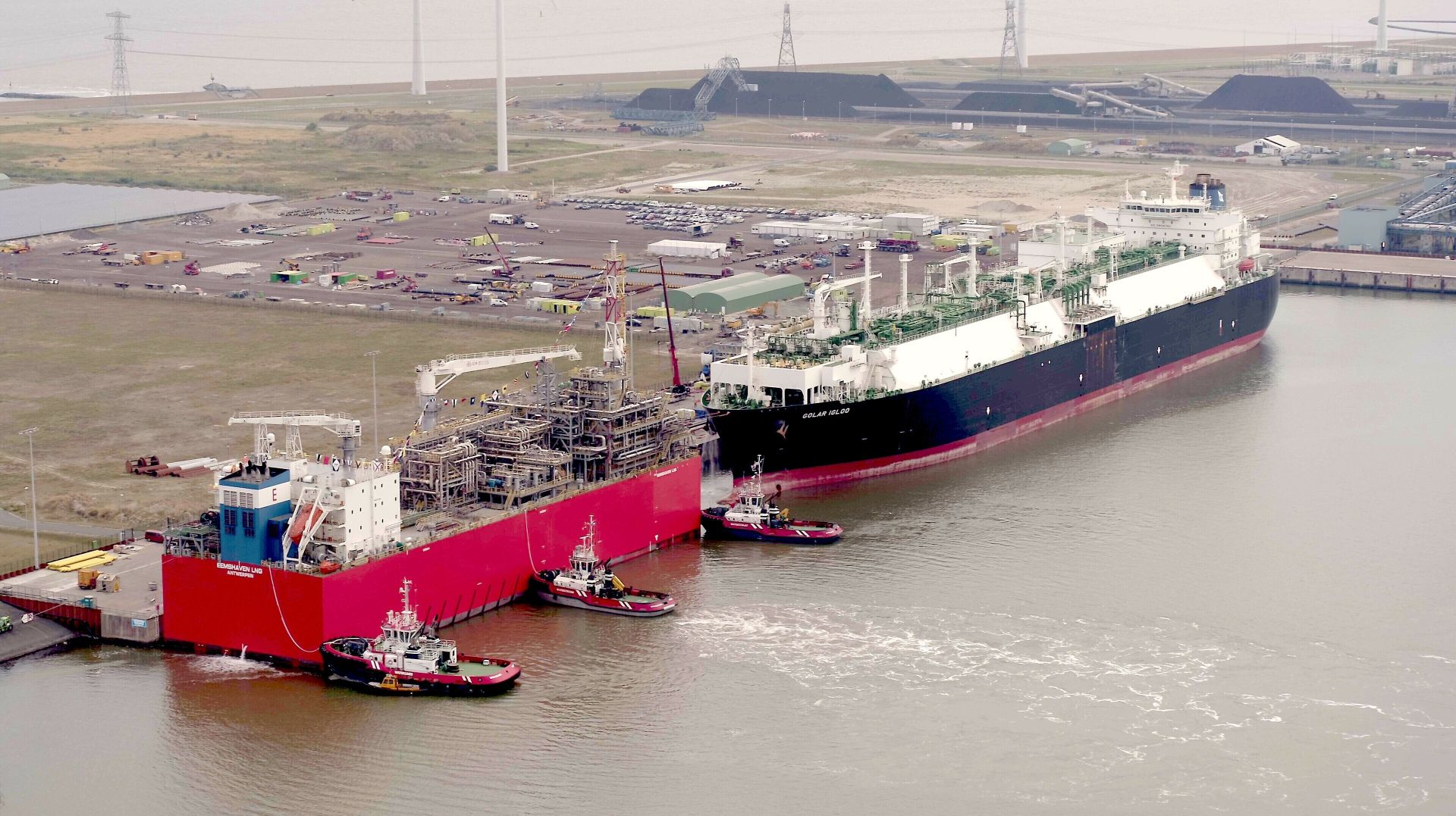 The FSRUs Golar Igloo and the renamed Eemshaven LNG arrived at the port of Eemshaven in early September, and they received their first LNG cargo on Sept. 8. The first natural gas started to flow into Gasunie&rsquo;s gas network on September 19.