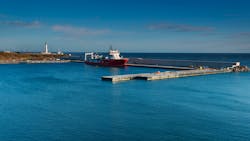 Subsea 7’s Seaway Phoenix berthed on Dunnottar Quay and the operational Crathes and Castlegate (East) quaysides. Subsea 7’s Seaway Phoenix berthed on Dunnottar Quay and the operational Crathes and Castlegate (East) quaysides.