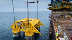 An Åsgard subsea installation is pictured. The Mikkel Field is situated 35 km south of the Åsgard deposit Midgard. An Åsgard subsea installation is pictured. The Mikkel Field is situated 35 km south of the Åsgard deposit Midgard.