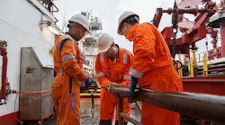 Fugro engineers retrieve core samples that will be processed and laboratory tested to understand subsurface soil conditions.