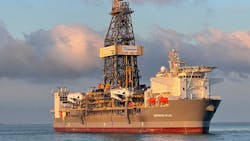 The Deepwater Atlas performed sea trials earlier this year. The Deepwater Atlas performed sea trials earlier this year.