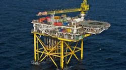 The HP/HT Jade development (pictured) lies about 240 km southeast of Aberdeen in Block 30/2c. The HP/HT Jade development (pictured) lies about 240 km southeast of Aberdeen in Block 30/2c.