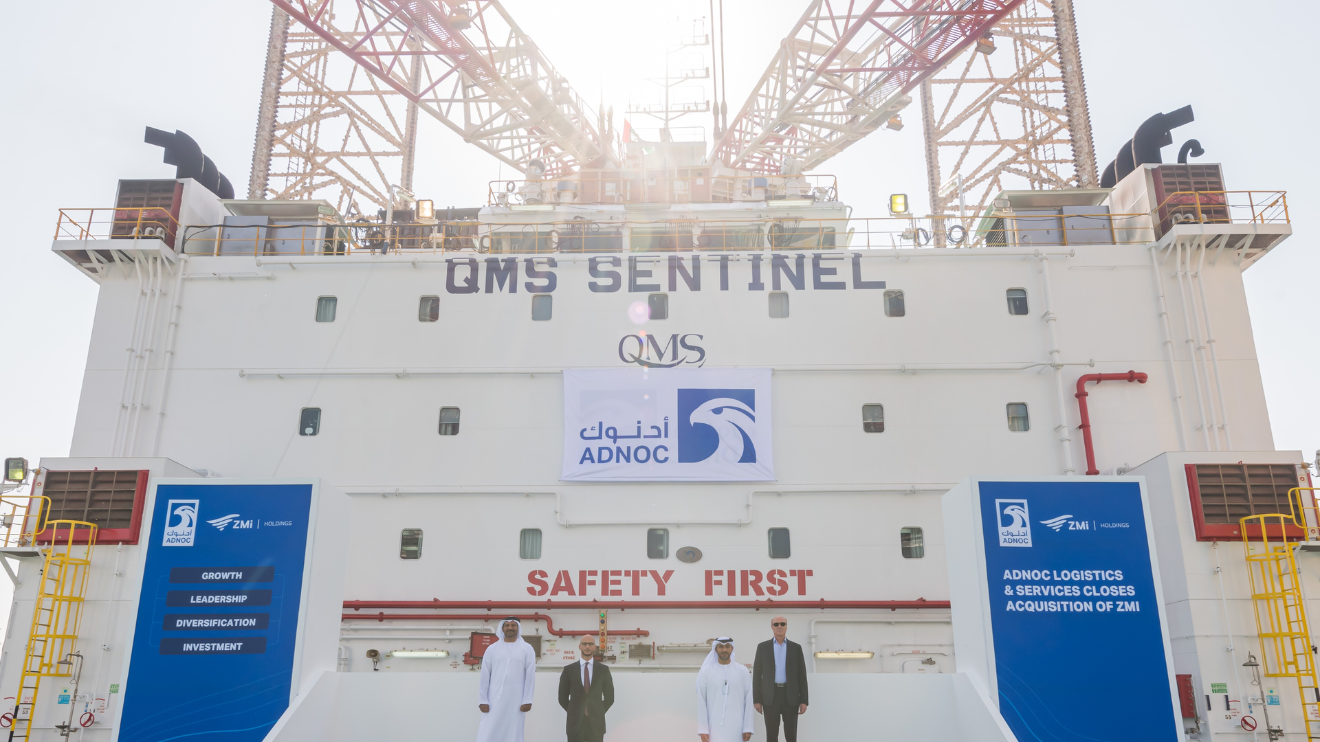 Khaled Salmeen Ed Adnoc Dmt Ali El Ali Ceo Zmi Capt Abdulkareem Al Masabi Ceo Adnoc Ls Hassan El Ali 637b94dcd0582