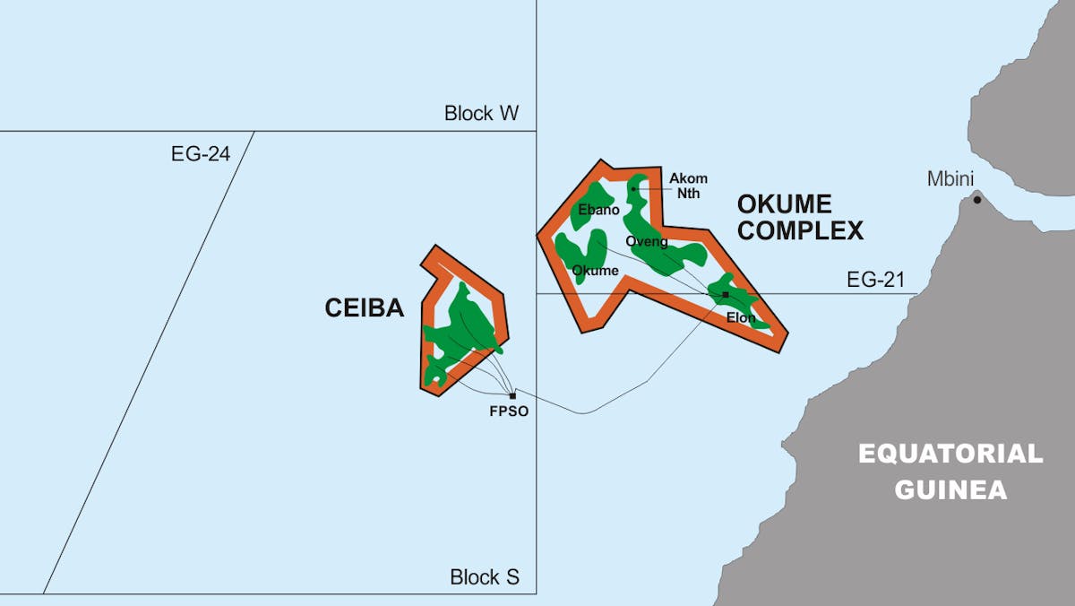 Panoro Energy Equatorial Guinea Map