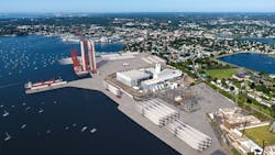 The Salem Offshore Wind Port will serve as an offshore wind assembly and turbine staging port for the Park City Wind and Commonwealth Wind projects.
