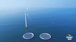The first notable offshore combined solar/wind energy system was commissioned in early November, off the coast of Haiyang, in eastern China.