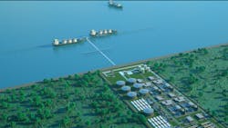 The Wilhelmshaven Green Energy Hub is targeting up to 250 TWh of green gas produced every year by 2045. The Wilhelmshaven Green Energy Hub is targeting up to 250 TWh of green gas produced every year by 2045.