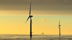 The Hywind Tampen floating wind farm is located in the North Sea.